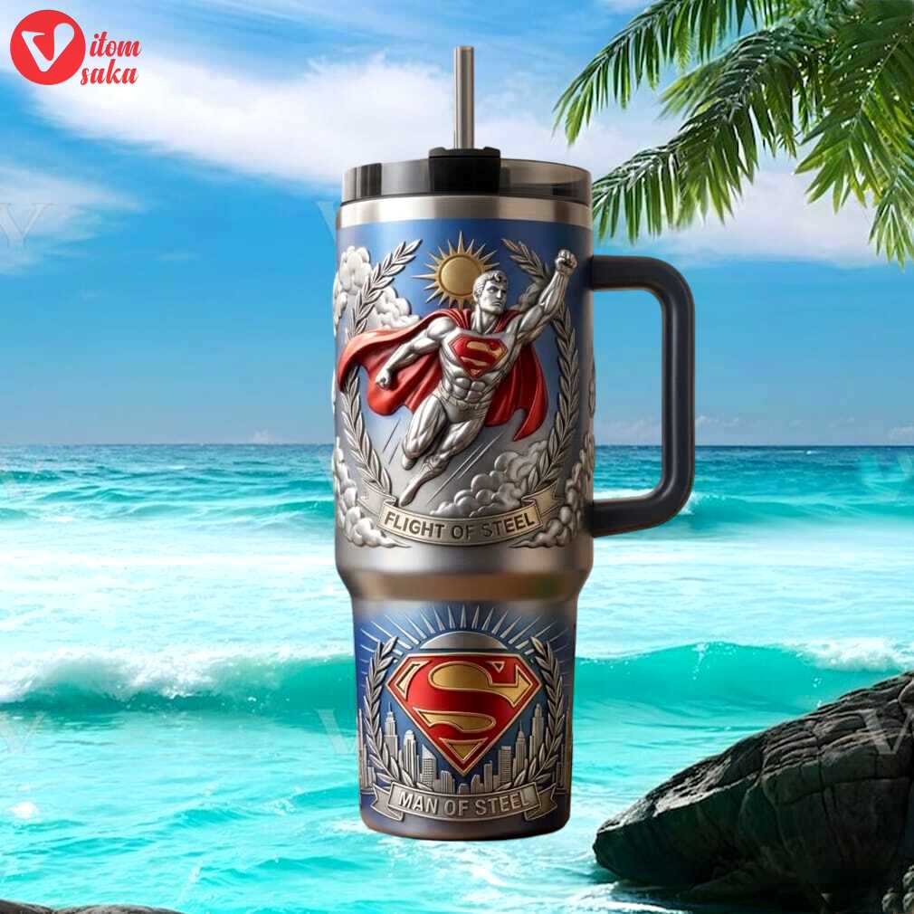 Superman man of steel flight of steel dc comics hero tumbler