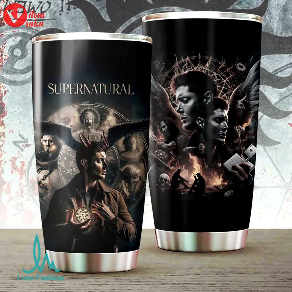 Supernatural dean winchester & castiel tumbler