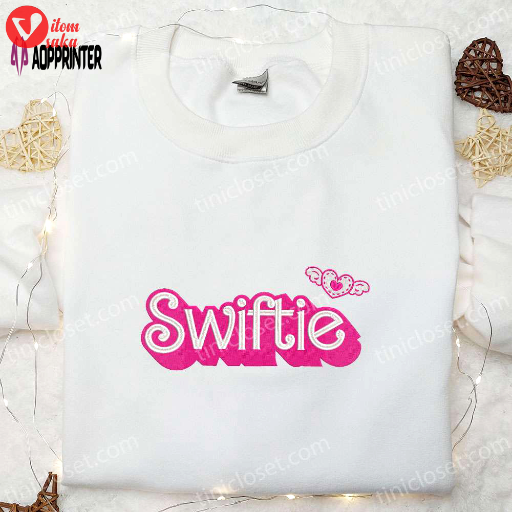 Swifties love heart embroidered shirt & celebrity hoodie: perfect fan gift