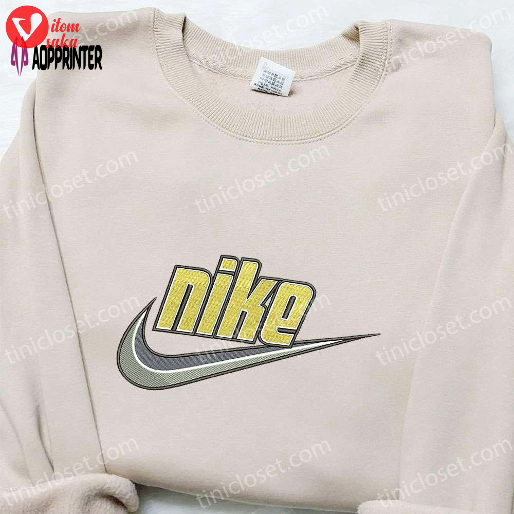 Swoosh x nike embroidered shirt & hoodie: custom nike inspired t-shirt for ultimate style