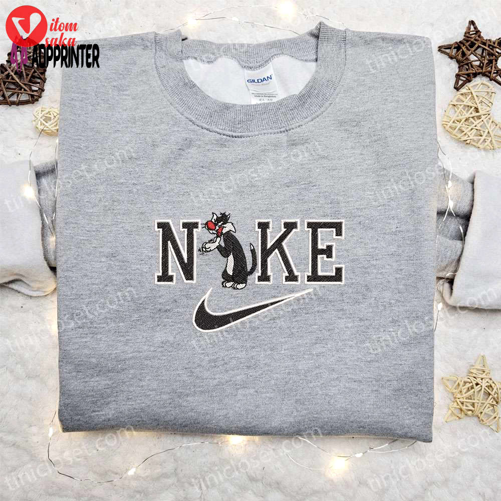 Sylvester x nike embroidered hoodie & walt disney characters shirt: best family birthday gift ideas