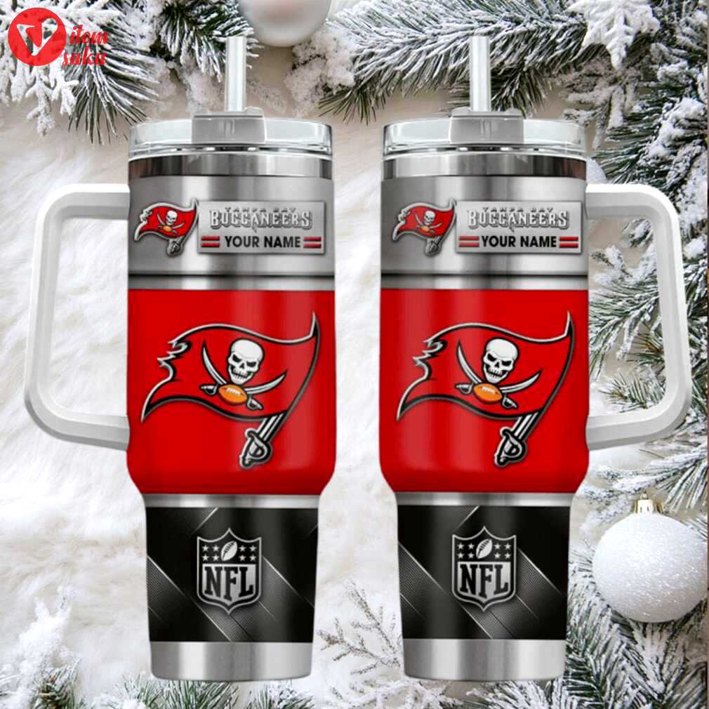 Tb buccaneers custom stanley cup 40oz. stainless steel travel tumbler with handle