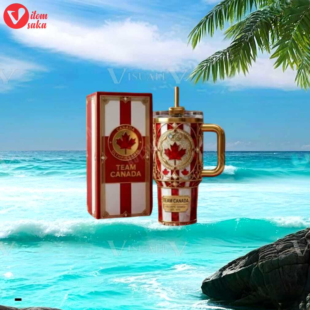 Team canada olympic games maple leaf edition luxury 40oz tumbler
