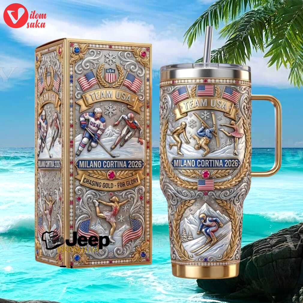 Team usa milano cortina 2026 winter olympics chasing gold 40oz tumbler