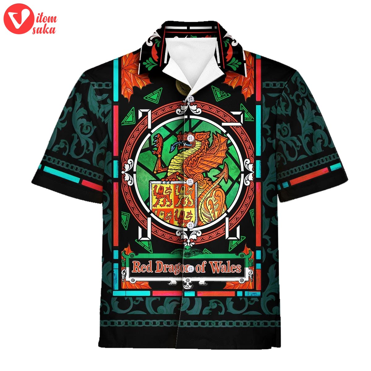 The red dragon of wales hawaiian shirt – stormmerch exclusive