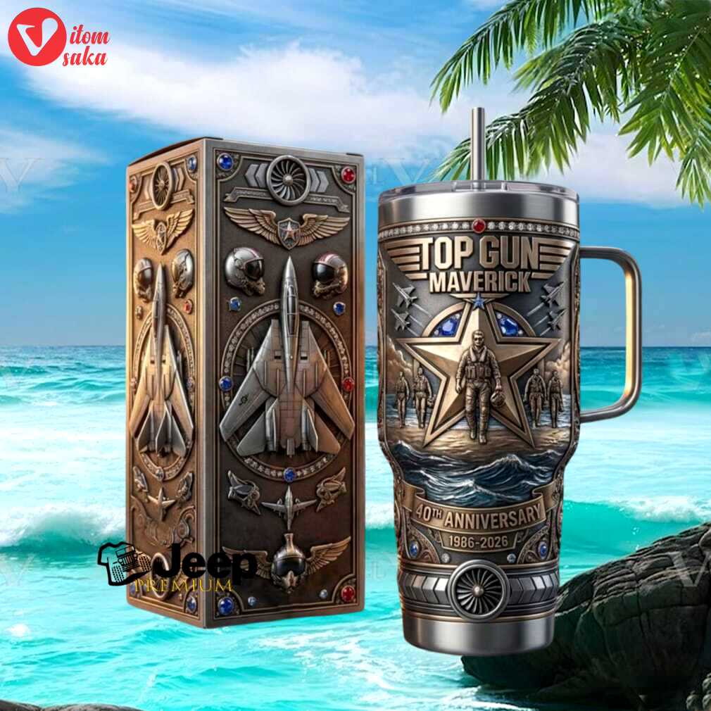 Top gun maverick 40th anniversary 1986 2026 40oz tumbler