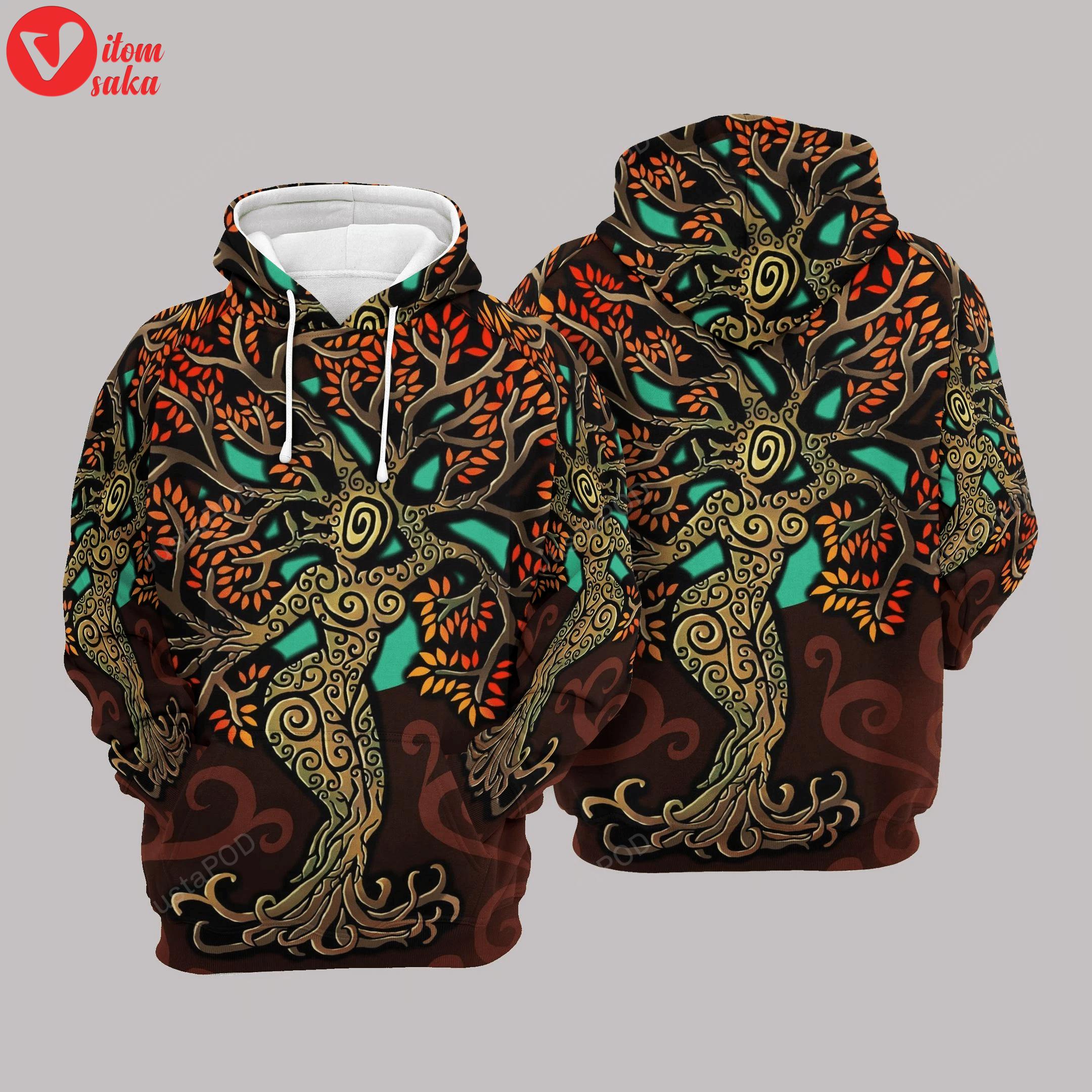 Tree of life 3d all over printed hoodie, zip- up hoodie