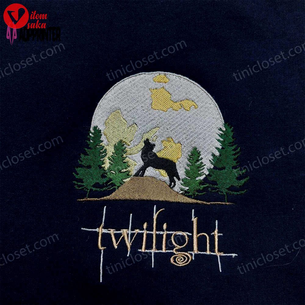 Twilight embroidered sweatshirt & vintage moon forks hoodie: perfect gifts for twilight saga fans