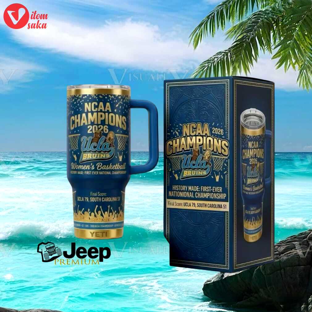 Ucla bruins women’s basketball 2026 national champions 40oz gold trim tumbler.jfi