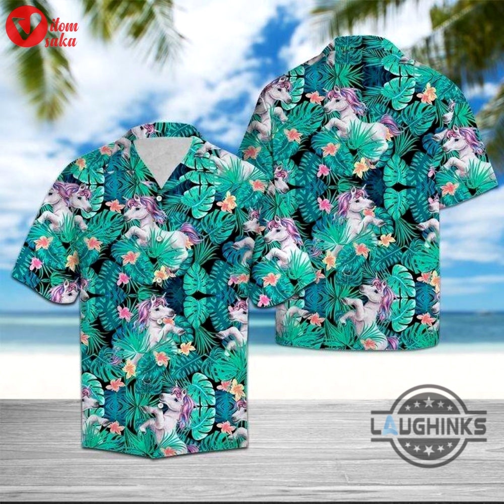 Unicorn tropical hawaiian shirt 131 aloha hawaii shirts aloha summer beach button up shirts and shorts new