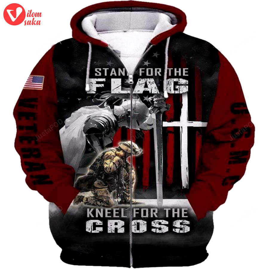 U.s marine corps stand for the flag 3d all print hoodie, zip- up hoodie