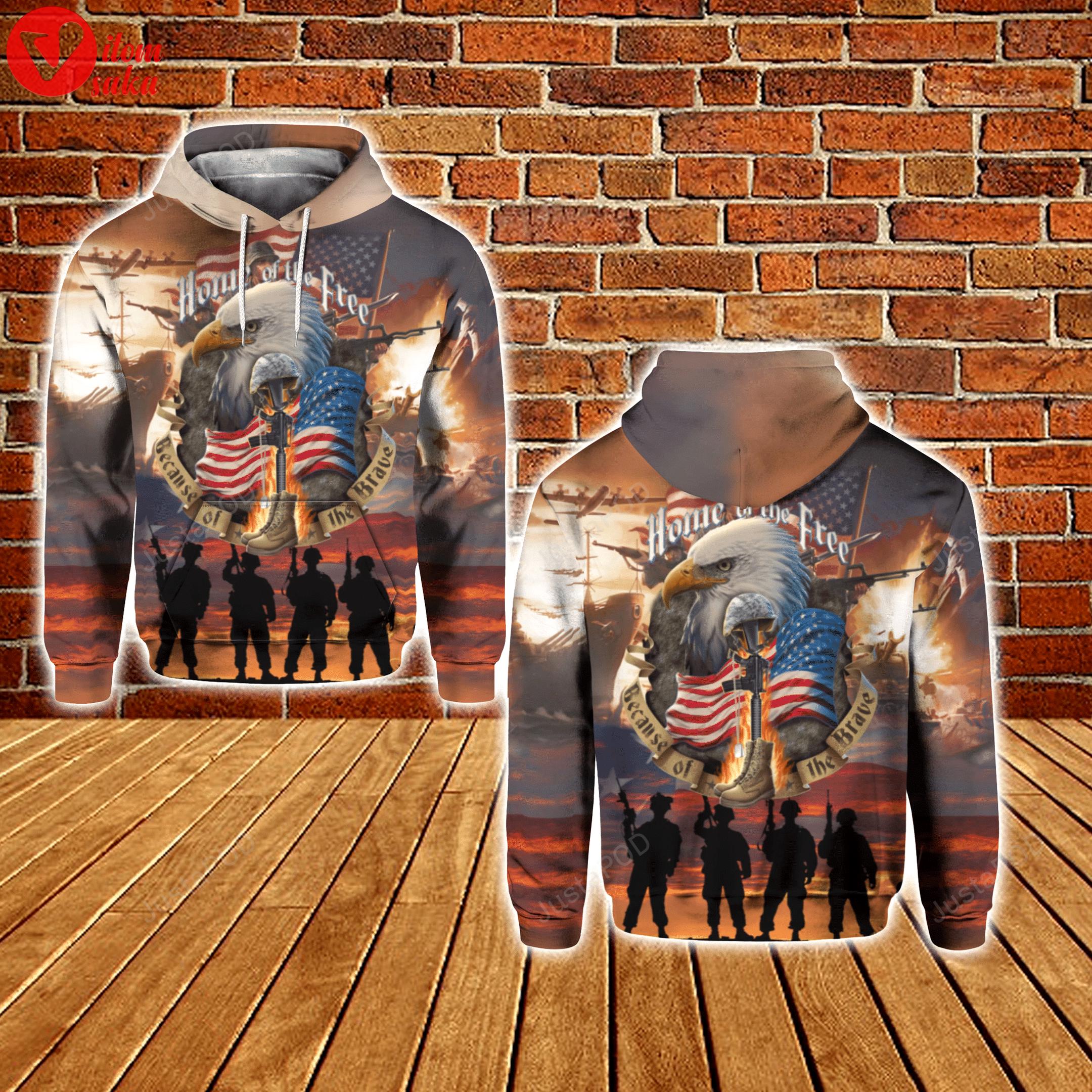 Us veteran 3d all over printed hoodie, zip- up hoodie
