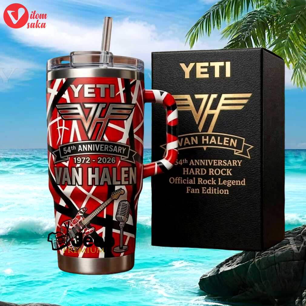 Van halen 54th anniversary 1972 2026 hard rock legend fan gift stainless steel insulated tumbler