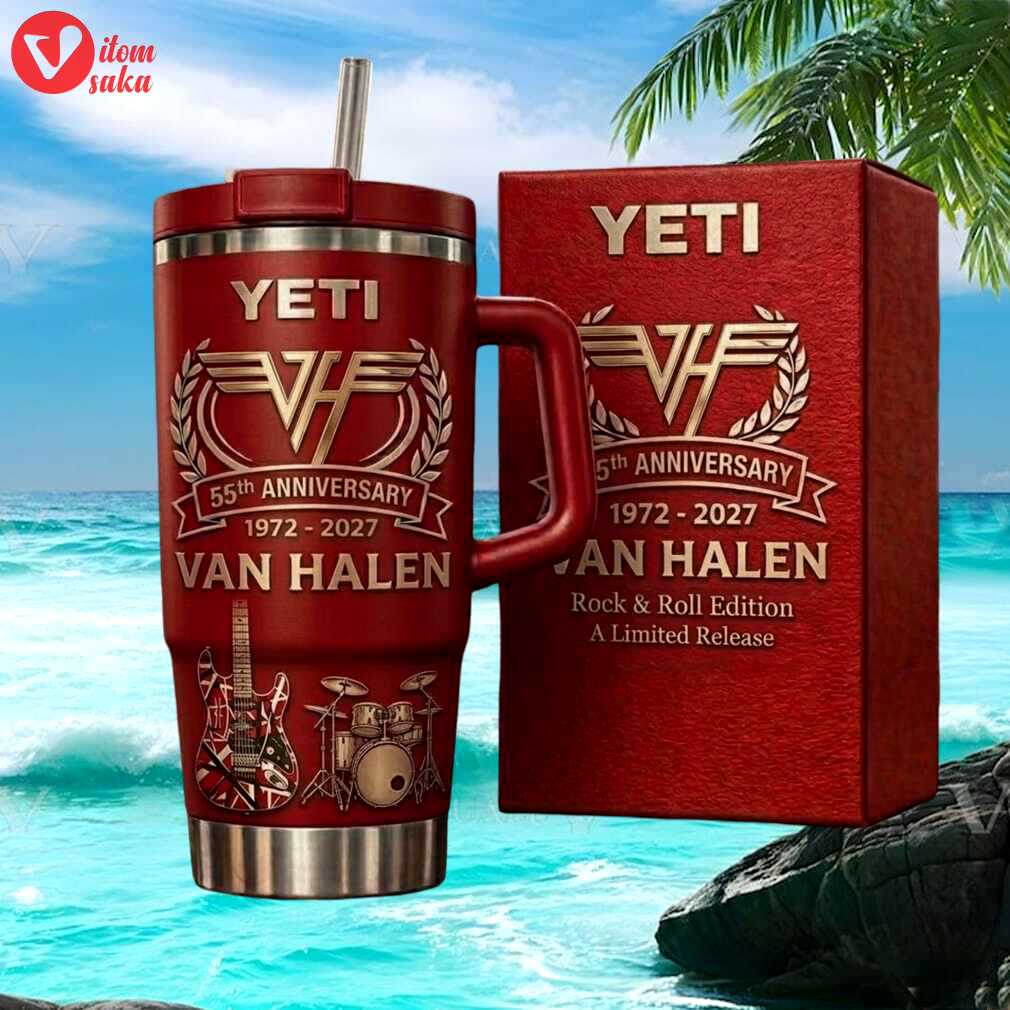 Van halen 55th anniversary 1972 2027 limited edition red yeti tumbler