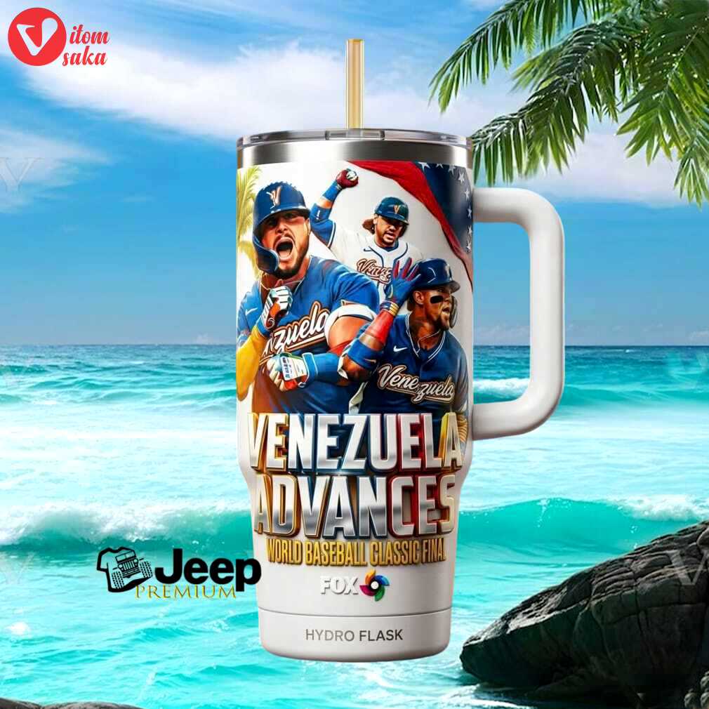 Venezuela advances world baseball classic final 2026 retro style gifts for baseball fans stainless steel insulated tumbler