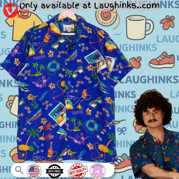 Vintage party disco honolulu beach hawaiian shirt by weird the al yankovic