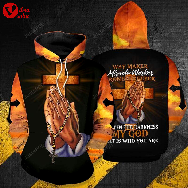 Way maker miracle worker my god 3d all print hoodie, zip- up hoodie