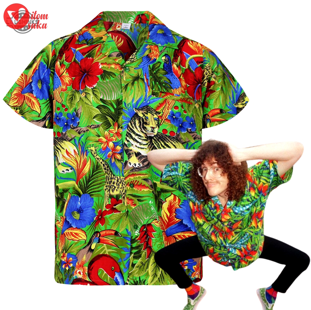 Weird al hawaiian shirt weird al yankovic hawaiian shirt and shorts weird al button up shirt weird al shirt 80s