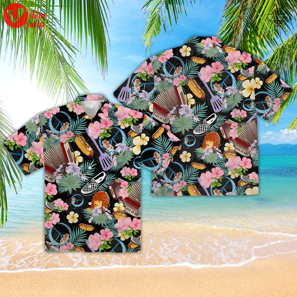 Weird al yankovic hawaiian shirt and shorts all over printed weird al wears aloha shirts parody king music weird al story button up shirt gift for fans