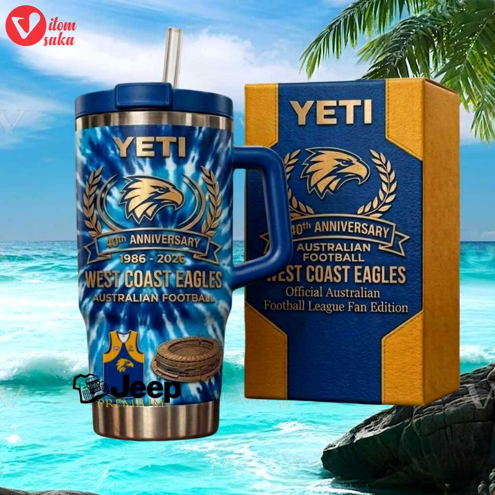 West coast eagles 40th anniversary 1986 2026 afl official fan edition 40oz yeti tumbler.jfif