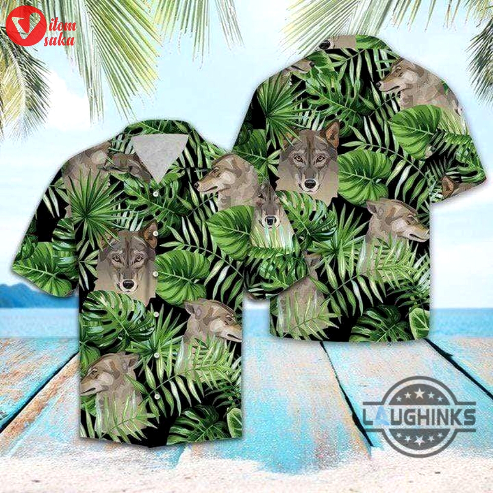Wolf summer vibe tropical hawaiian shirt 131 aloha hawaii shirts aloha summer beach button up shirts and shorts gift