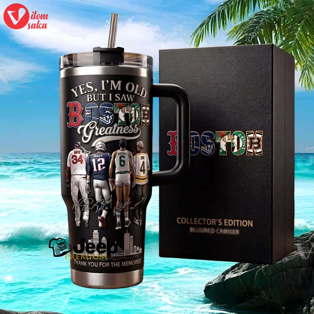 Yes i’m old but i saw boston greatness sports legends retro stainless steel insulated tumbler