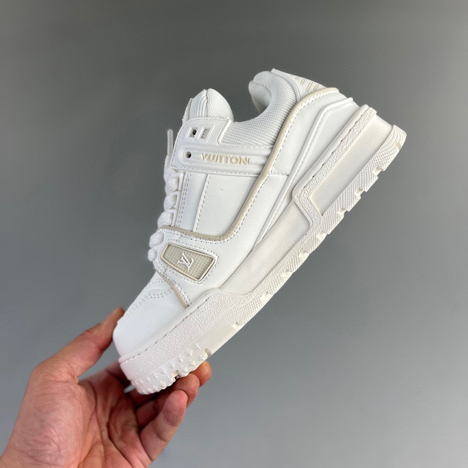 Louis vuitton lv trainer maxi sneaker cream