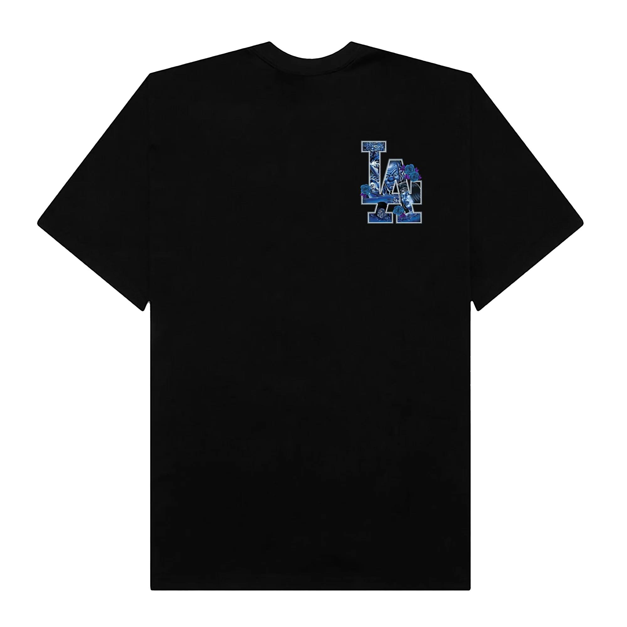 Mlb floral blue rose gangster t-shirt