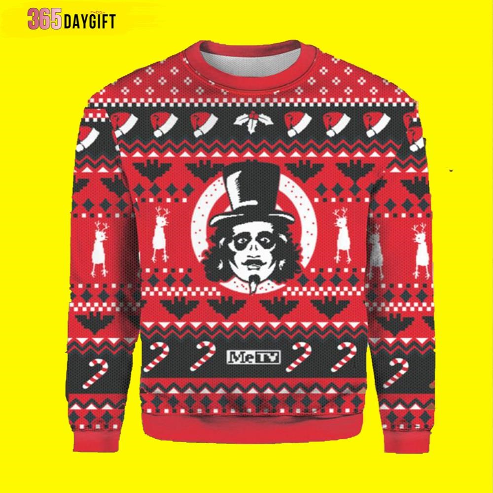 Svengoolie Horror Ugly Christmas Sweater