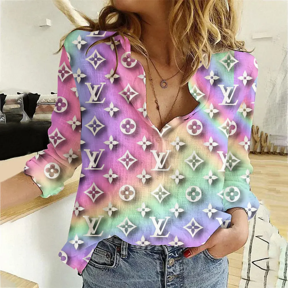 Louis Vuitton Pastel Rainbow Monogram Graphic Shirt 2025
