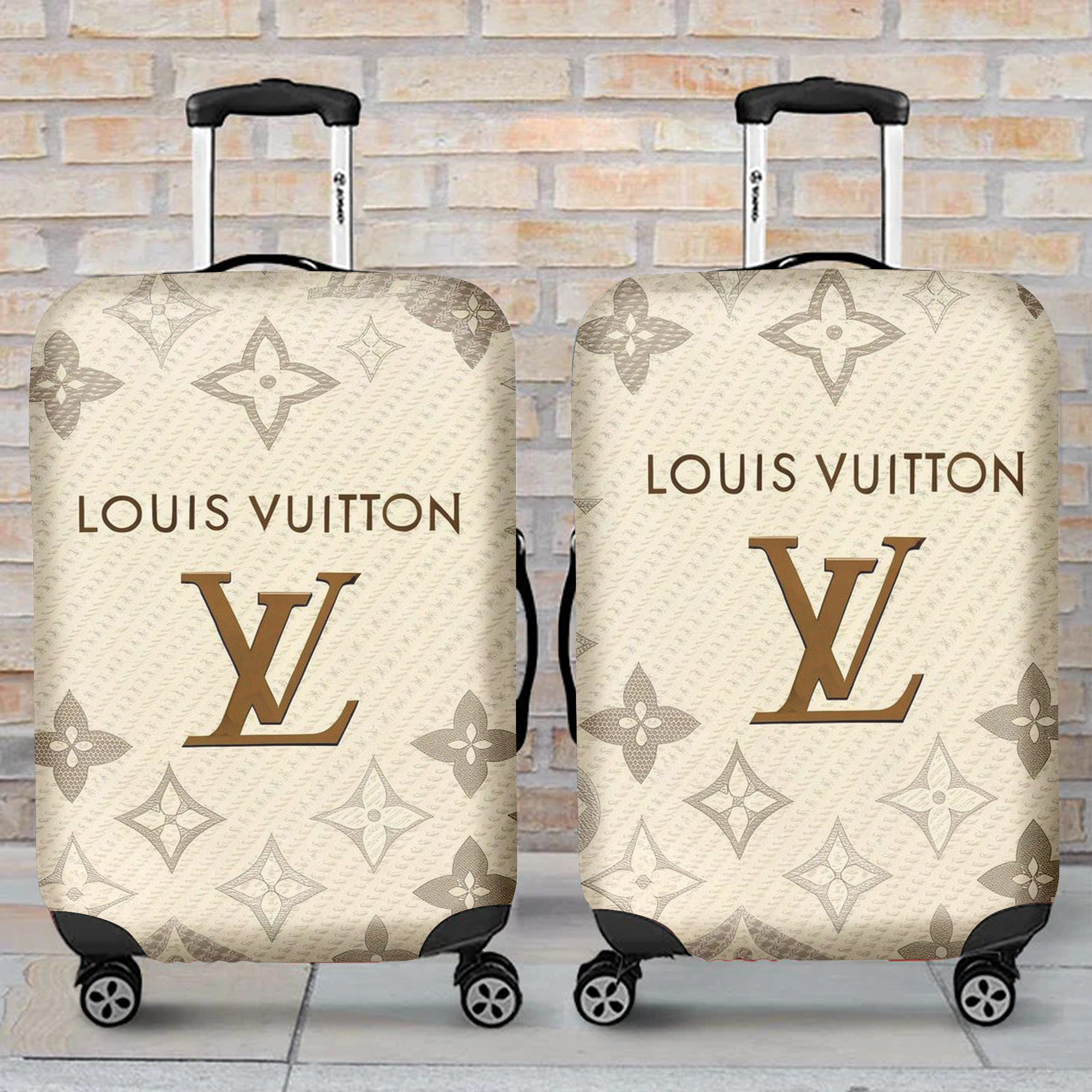 Louis Vuitton Beige Monogram Luggage Cover Quiet Luxury Travel Gift
