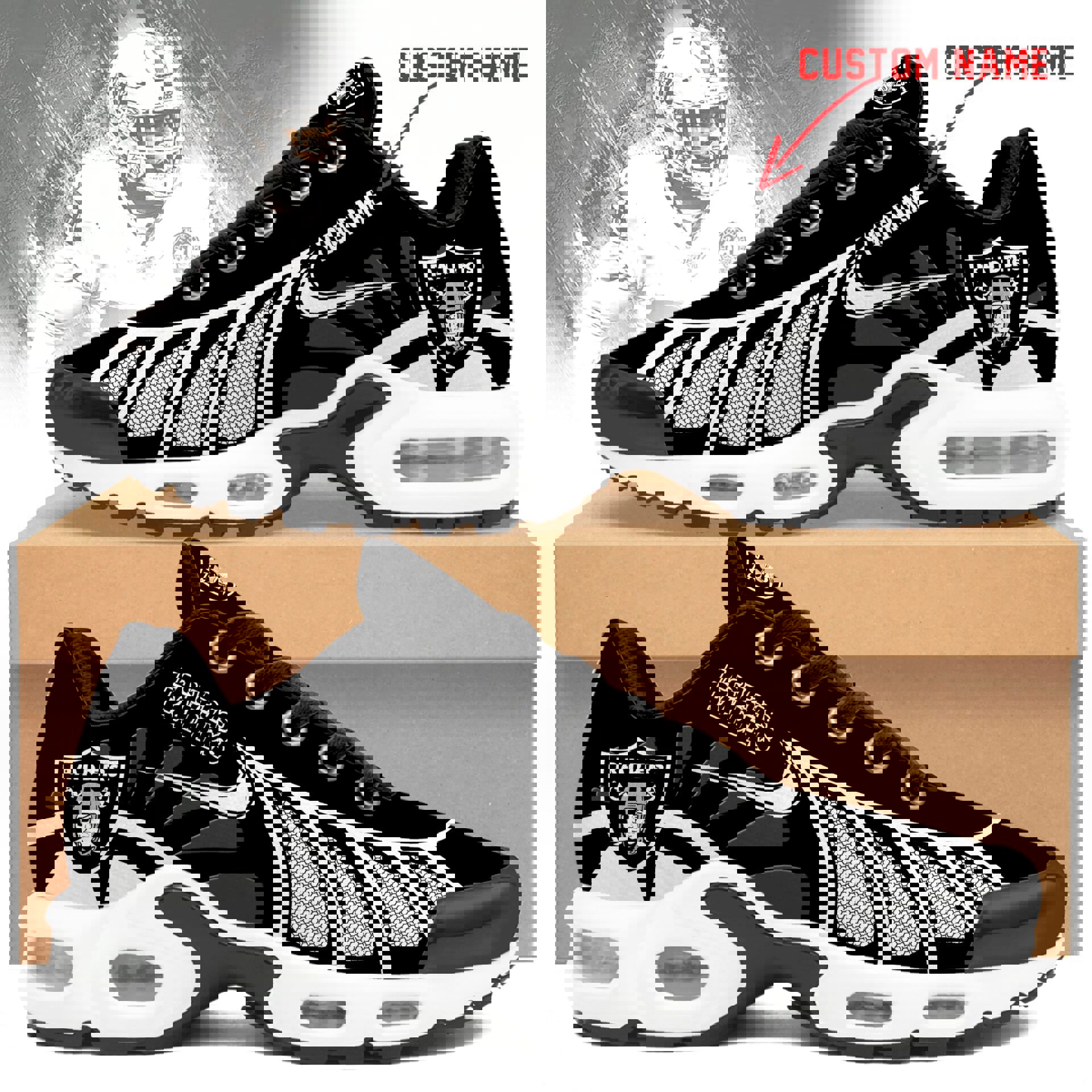 2025 Black Mesh Runner with White Web Detailing