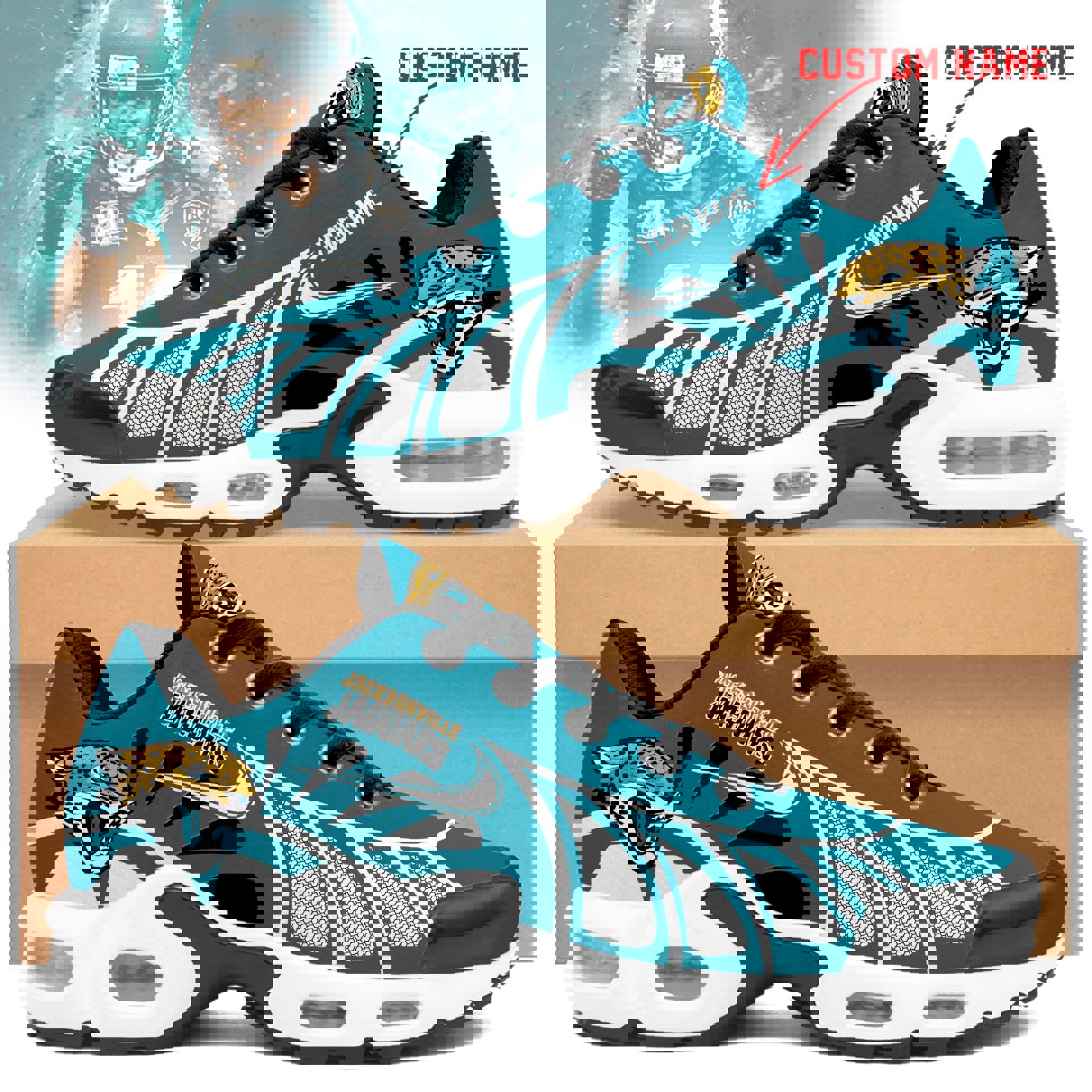 2025 Teal Mesh Runner with Black Sunburst and Custom Name