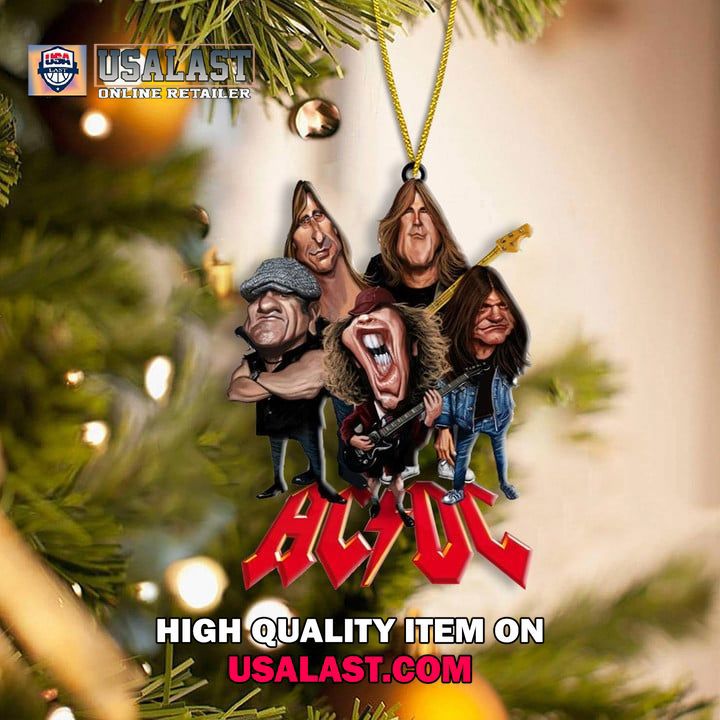 AC/DC Band Members Christmas Ornament
