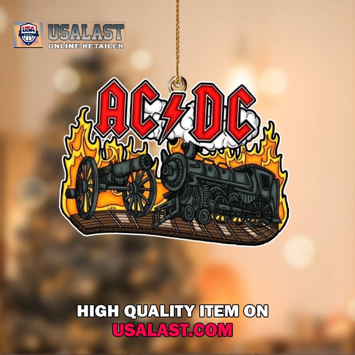 AC/DC Locomotive Ornament