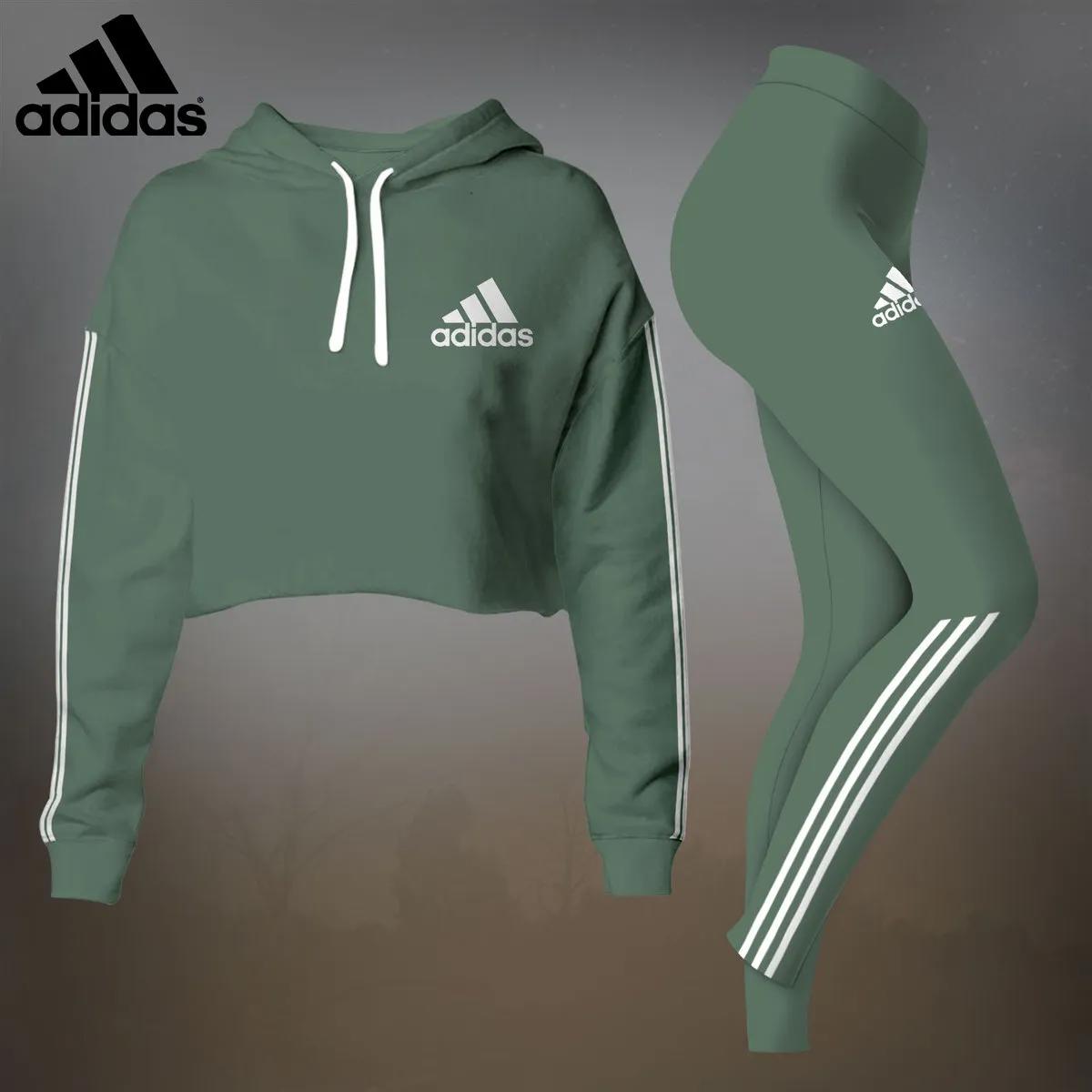 Adidas Green Tracksuit Set Iconic Streetwear Essentials
