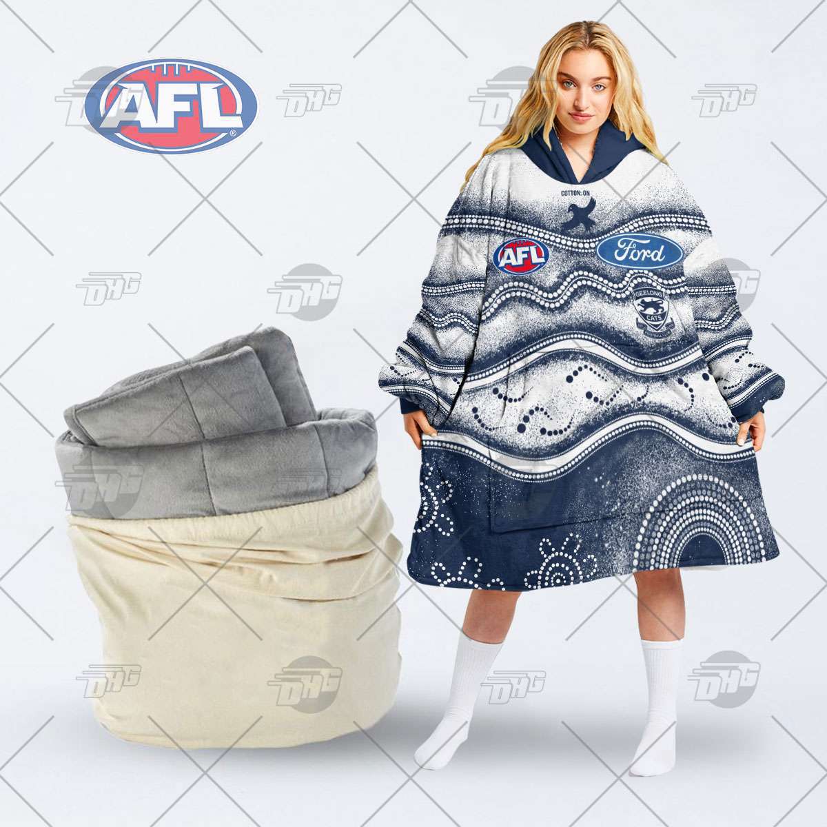 AFL x Ford Limited Edition Oodie Cozy Sweatshirt Dress