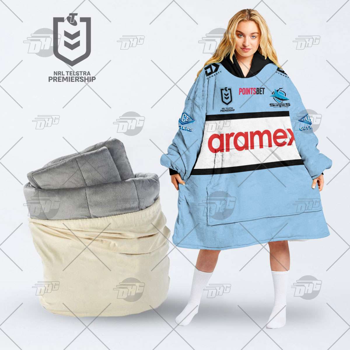 Aramex and Premium Hoodie Blanket Oodie