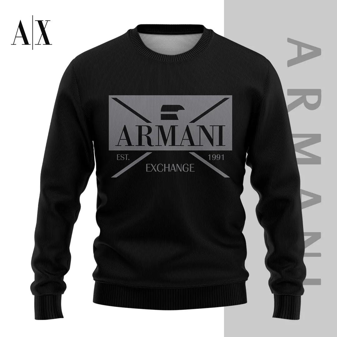 Armani Exchange Black Cashmere Sweater