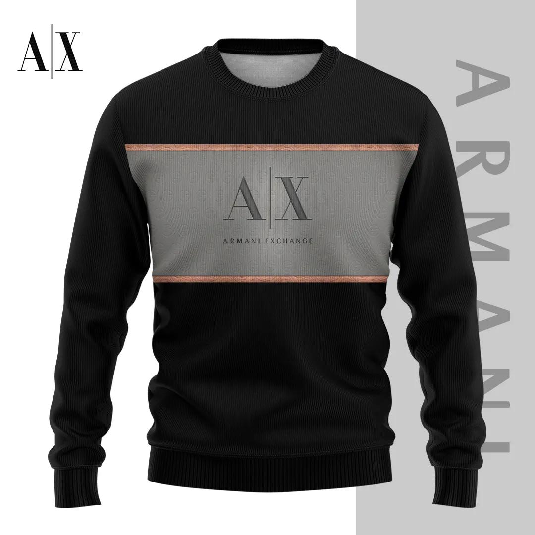 Armani Exchange Bold Black Statement Sweater