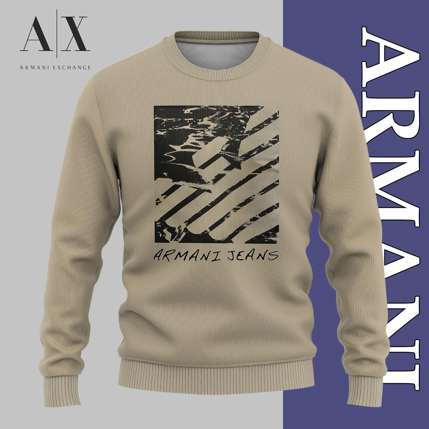 ARMANI JEANS Statement Sweatshirt Bold Texture