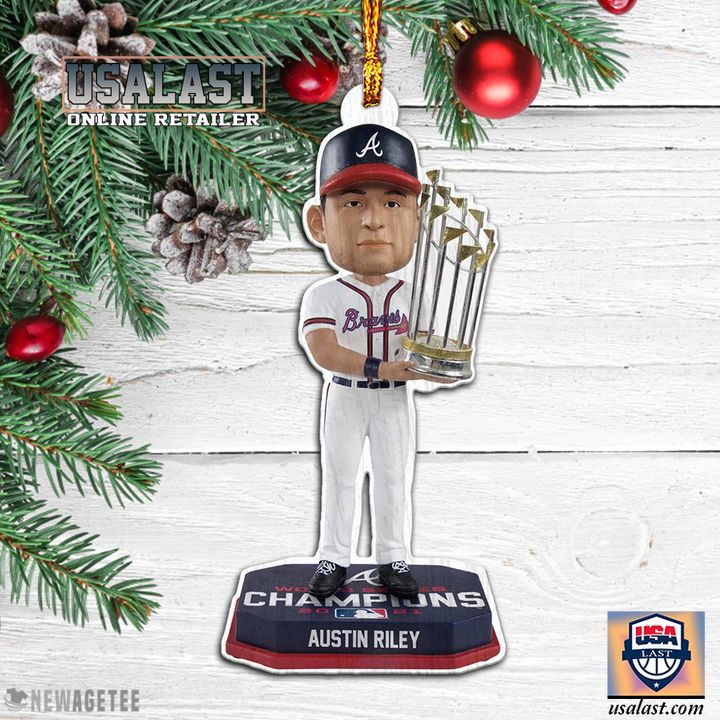 Austin Riley Atlanta Braves World Champions Ornament