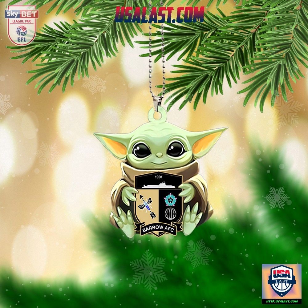 Baby Yoda Barrow AFC Ornament Statement Piece
