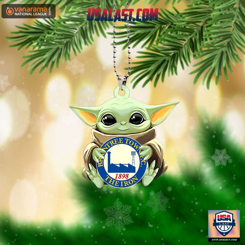 Baby Yoda Bauble Ornament for Football Fans