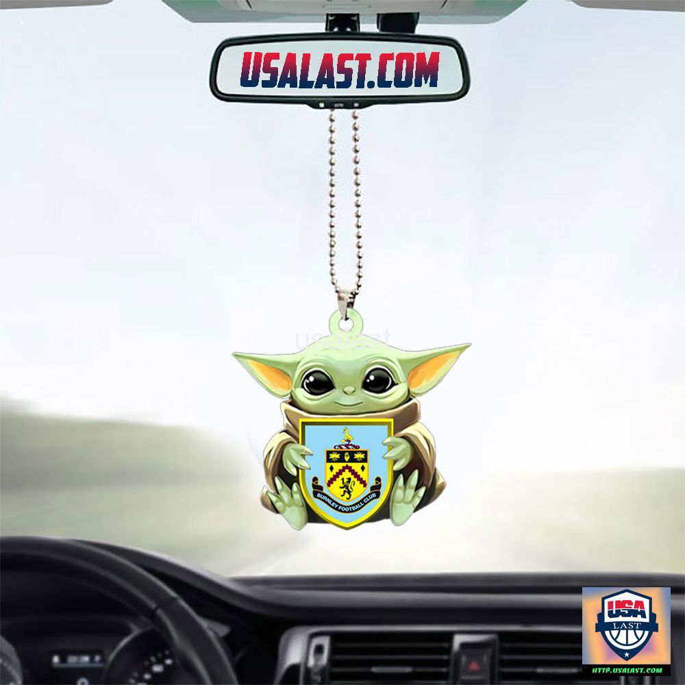 Baby Yoda Burnley FC Ornament Charm and Luxury Auto Accessory