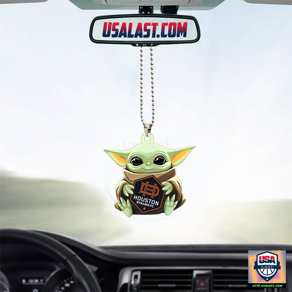 Baby Yoda Car Charm | Premium Houston Dynamo FC Ornament