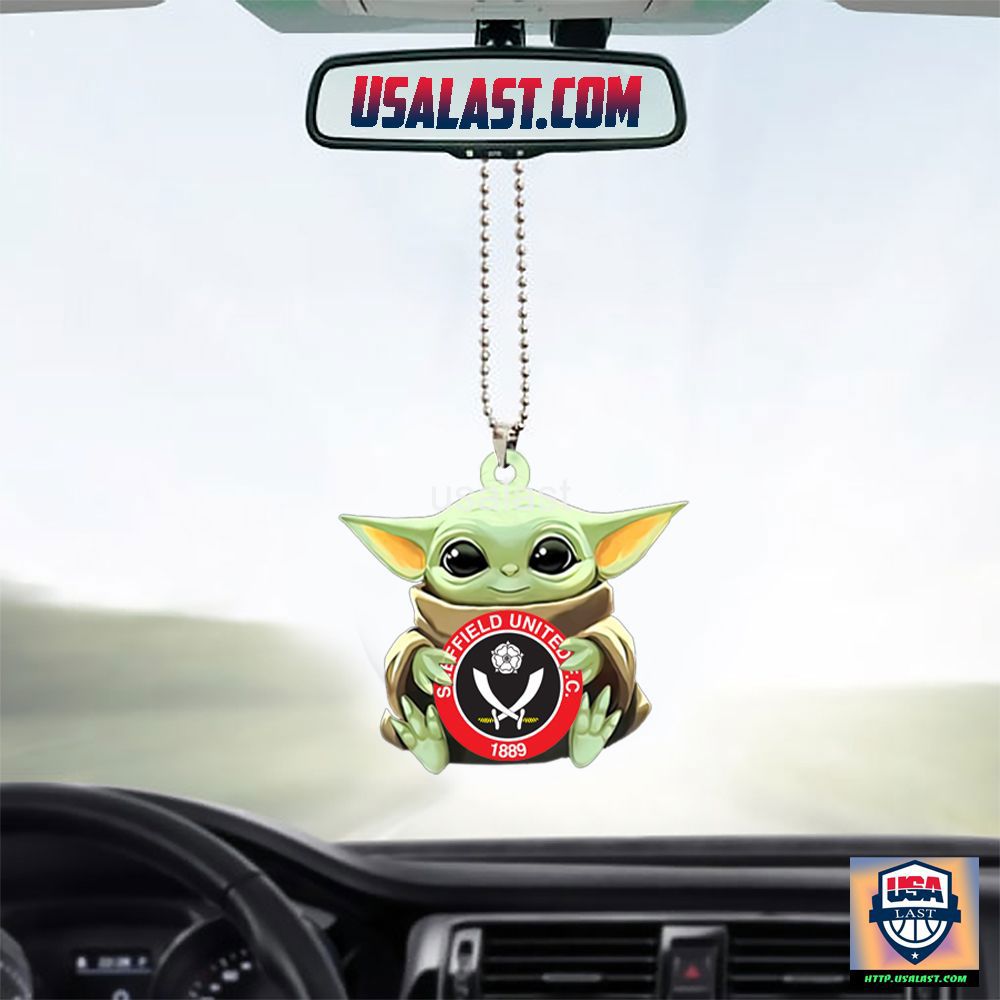 Baby Yoda Car Charm Sheffield United FC Exclusive Ornament