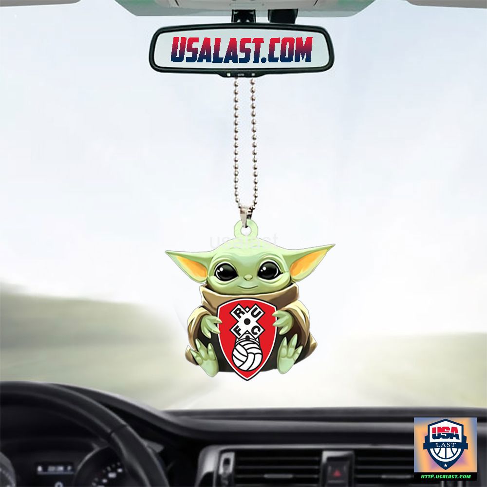 Baby Yoda Car Charm with RUC Logo
