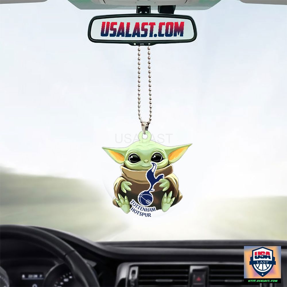 Baby Yoda Car Ornament for Tottenham Hotspur Fans