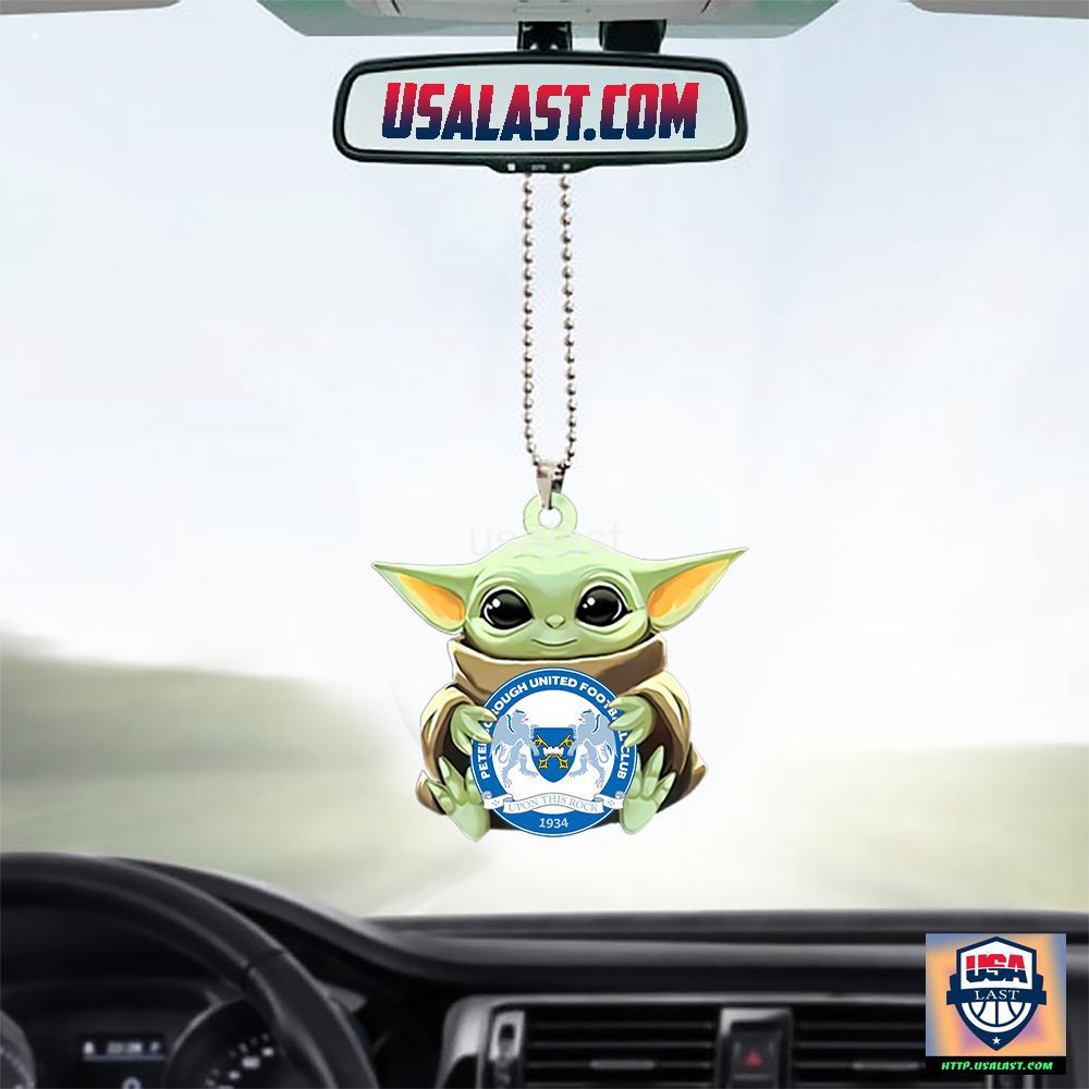 Baby Yoda Car Ornament in Green and Blue